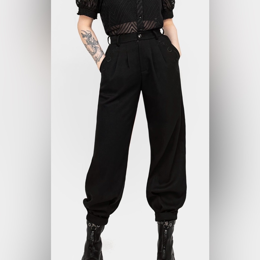 Disturbia Dianne Embroidered Balloon Trousers.